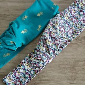 2pc 24m Carters and Old navy (capri length)leggins